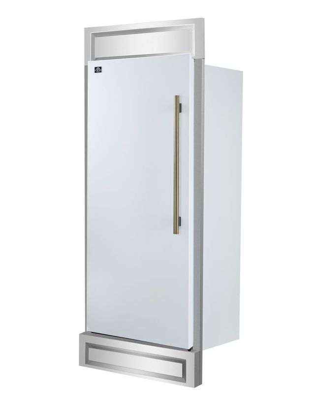 FORNO® Maderno Series Espresso 28" 13.6 Cu. Ft. White Built-In Column Refrigerator -4