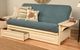 Kodiak Furniture Phoenix Linen Aqua/Antique White Full Storage Futon with Mattress-4