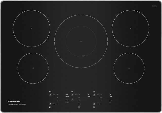 KitchenAid® 30" Black Induction Cooktop-0