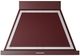 Ilve® Nostalgie II Noblesse 36" Burgundy Wall Mounted Range Hood with Chrome Trim-0