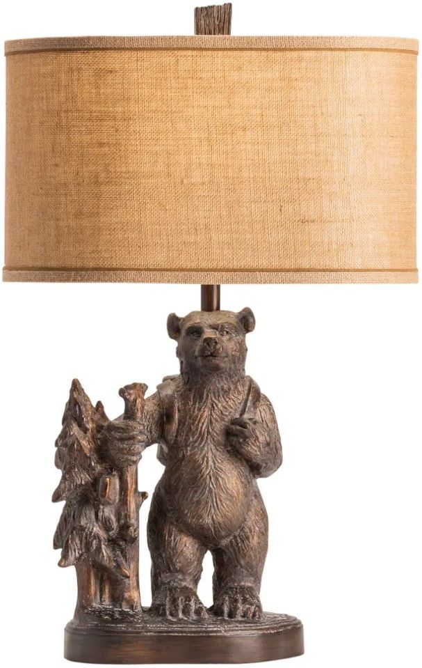 Crestview Collection Trail Hike Brown Table Lamp-1