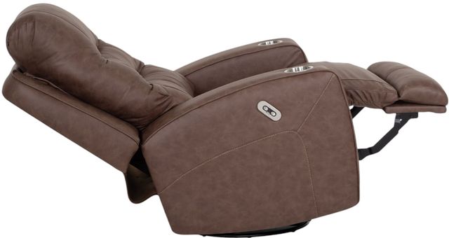 Franklin™ Aspen Duvall Mocha Power Swivel Recliner-3