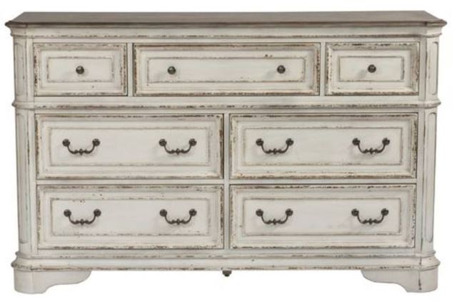 Liberty Furniture Magnolia Manor Antique White/Weathered Bark  Dresser-2