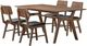 New Classic® Home Furnishings Thea 5-Piece Black/Walnut Dining Set-0