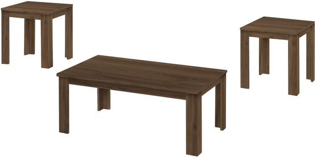 Monarch Specialties Inc. 3 Piece Walnut Table Set-0