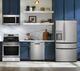 Frigidaire Gallery 4-Piece Kitchen Package with 21.5 Cu. Ft. Counter-Depth 4-Door French Door Refrigerator w/ Dispenser-0