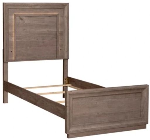 Liberty Furniture Horizons Graystone Twin Youth Panel Bed-0