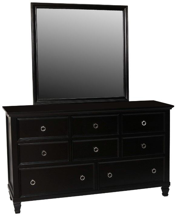 New Classic® Home Furnishings Tamarack 4-Piece Black Queen Panel Bedroom Set-3