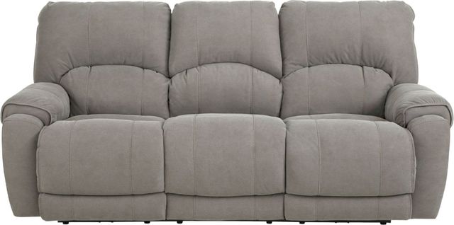 HomeStretch Showtime Tan Power Reclining Sofa with Headrest and Lumbar-2