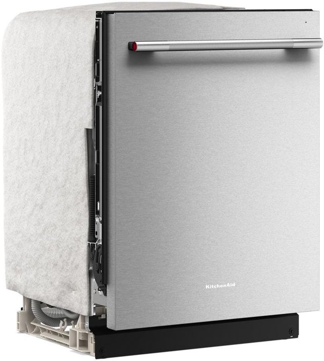 KitchenAid® 24" PrintShield Stainless Steel Third Level Utensil Rack Top Control Built-In Dishwasher with 30+ Total Wash Jets-2