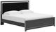 Signature Design by Ashley® Zuraleus Black King Upholstered Platform Bed-0