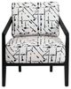 Crestview Collection Rorschach Black/White Accent Chair-1