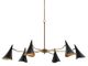 Currey & Company Library Oil Rubbed Bronze/Antique Brass Chandelier-0