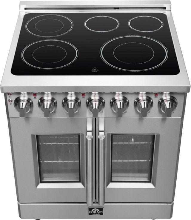 FORNO® Massimo 30" Stainless Steel Pro Style Electric Range-2
