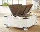 Signature Design by Ashley® Wystfield Brown Storage Coffee Table with Antique White Base-4