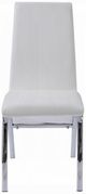 ACME Furniture Pervis 2-Piece Chrome/White Side Chair-3