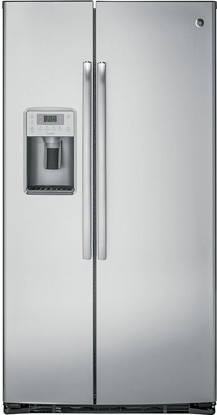 GE Profile™ 36 in. 21.9 Cu. Ft. Counter-Depth Stainless Steel Side 