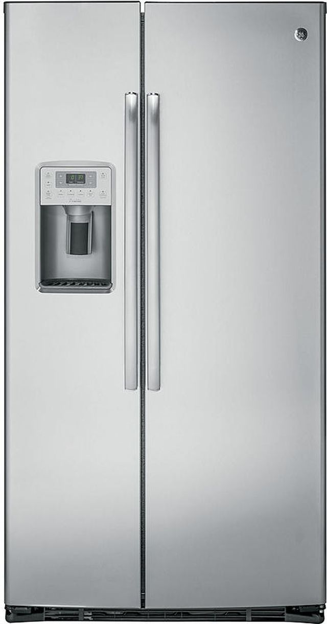 GE Profile™ 36 in. 21.9 Cu. Ft. Counter-Depth Stainless Steel Side-By ...