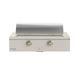Caliber™ Rockwell Social 42" 2-Burner Antique White Built-In Natural Gas Grill with Gold Hardware-1