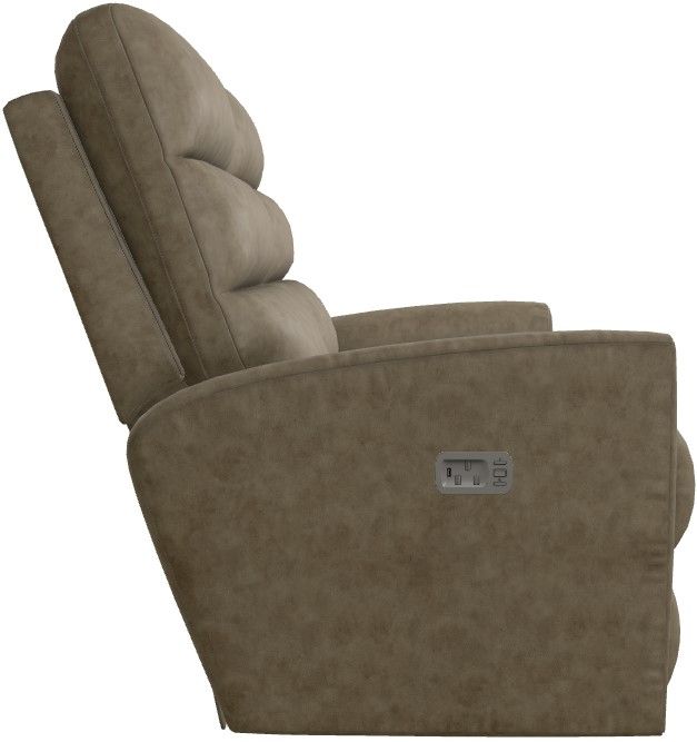 La-Z-Boy® Liam Mushroom Power Wall Reclining Loveseat with Headrest and Lumbar-2