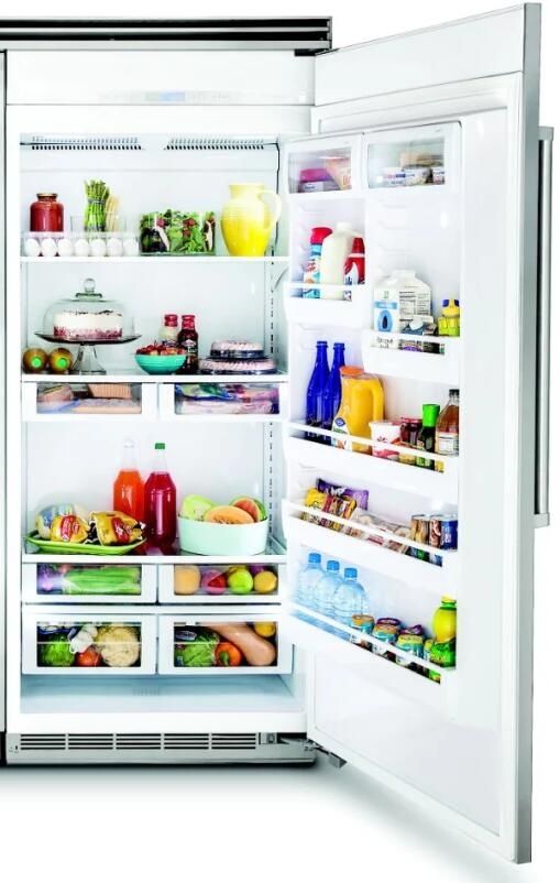 Viking® 5 Series 30 in. 17.8 Cu. Ft. Arctic Grey Column Refrigerator-1