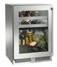 Perlick® Marine Signature Series 24" Stainless Steel Dual Zone Wine/Refrigerator Solid Door-0