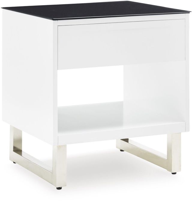 Signature Design by Ashley® Gardoni Black/White End Table-1