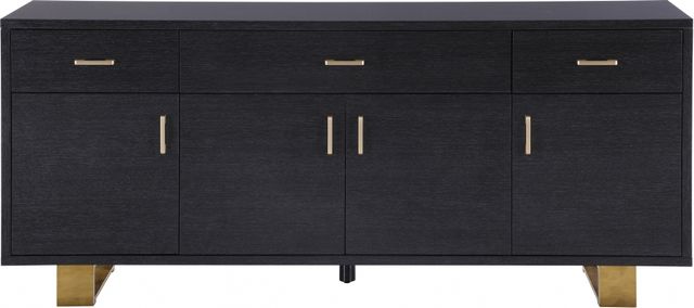 Meridian Furniture Excel Gray/Gold Sideboard and Buffet-1