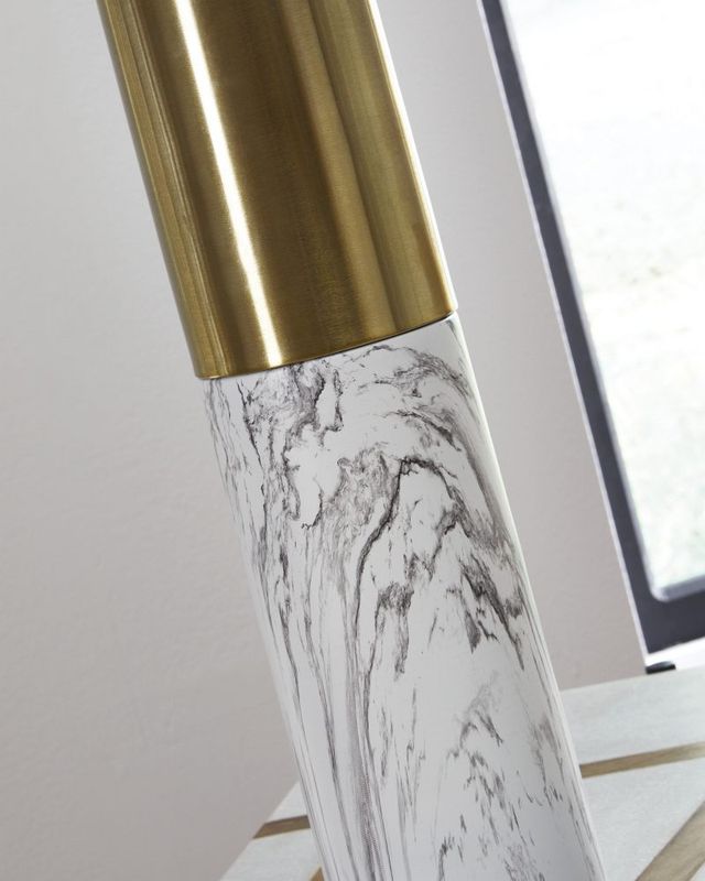 Signature Design by Ashley® Samney 2-Piece Gold/White Table Lamps-1