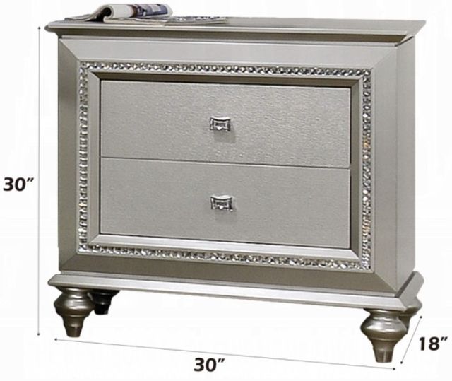 ACME Furniture Kaitlyn Champagne Nightstand-2