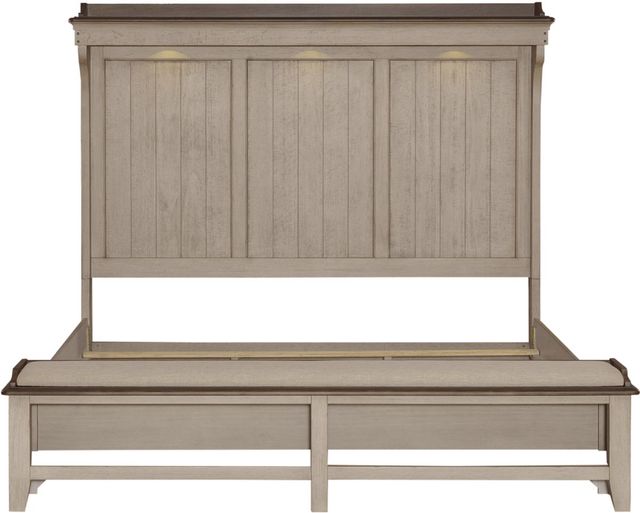 Liberty Furniture Ivy Hollow 4-Piece Dusty Taupe/Weathered Linen California King Mantle Storage Bedroom Set-3