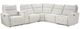 Homelegance® Salida 6-Piece White Power Reclining Sectional with Power Headrests-0