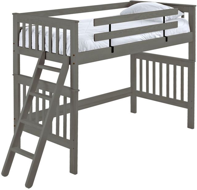 Crate Designs™ Furniture Graphite Full XL Mission Loft Bed-0
