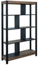 International Furniture Direct Tuxedo Brown/Dark Gray Bookcase-0