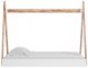 Signature Design by Ashley® Piperton Brown/White Twin Tent Complete Bed in Box-4