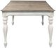 Liberty Furniture Magnolia Manor Weathered Bark 2-Leaves Extendable Dining Table with Antique White Base-3