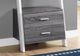 Monarch Specialties Inc. 69"H Grey-White Ladder with 2 Storage Drawers-3