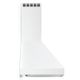Verona® Designer Series 36" White Wall Mounted Chimney Range Hood-3