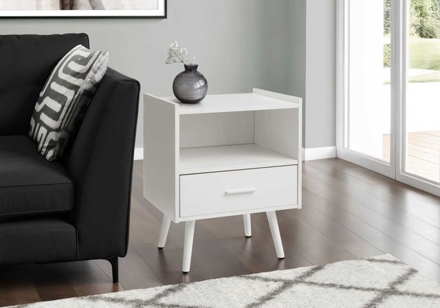 Monarch Specialties Inc. White End Table -2