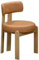 TOV Furniture Odessa Brown Leather Dining Chair-0