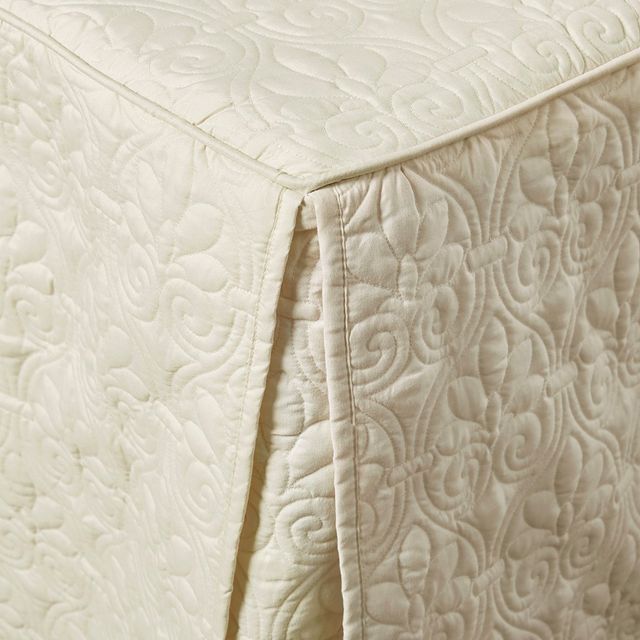 Olliix by Madison Park 3 Piece Cream King Quebec Fitted Bedspread Set-4