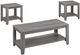 Monarch Specialties Inc. 3 Piece Grey Table Set-0
