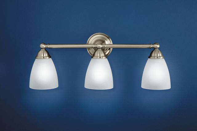 Moen® Brantford™ Brushed Nickel Three Globe Bath Light-1