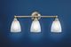 Moen® Brantford™ Brushed Nickel Three Globe Bath Light-1