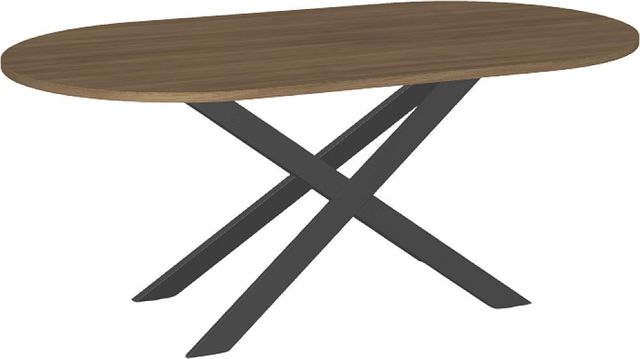 Amisco Customizable Ascencio 72" Racetrack Dining Table with 1" Thermo Fused Laminate Top-0