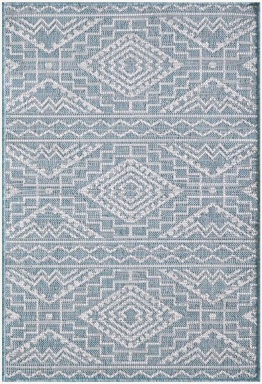 KAS Rugs Provo Aqua Quinn 5'x8' Area Rug-0