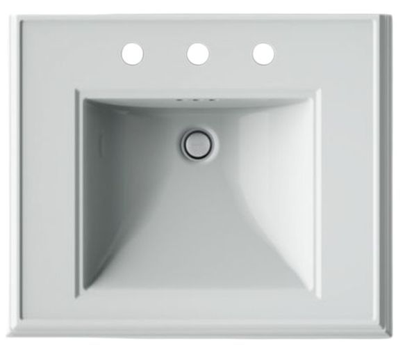 Kohler Memoirs® Ice Grey 8" Pedestal/Console Table Bathroom Sink-1