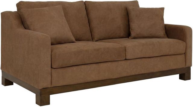 International Furniture Direct Zaphiro Brown Loveseat-0