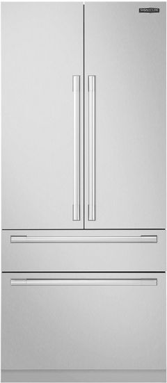 Signature Kitchen Suite 36 in. 19.3 Cu. Ft. Panel Ready Built In French Door Refrigerator