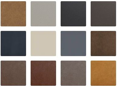 Bassett® Furniture Customizable Danbury Medium Leather Ottoman-3